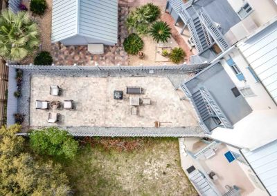 Backyardinlet beach 30a condo vacation rental bird eye's view of backyard - Summit Luxury Real Estate by Nic Henderson